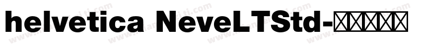 helvetica NeveLTStd字体转换